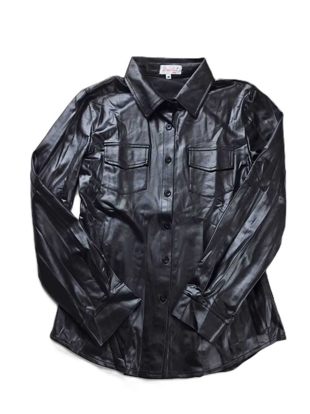 Dior Luxe Boutique faux leather shirt Med